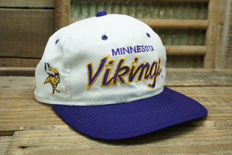 Vintage NFL Minnesota Vikings Sports Specialties Snapback Trucker Hat Cap The Twill