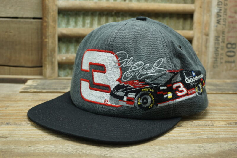 Vintage Nascar Dale Earnhardt 3 Goodwrench Snapback Trucker Hat Cap Chase Authentics Made in USA