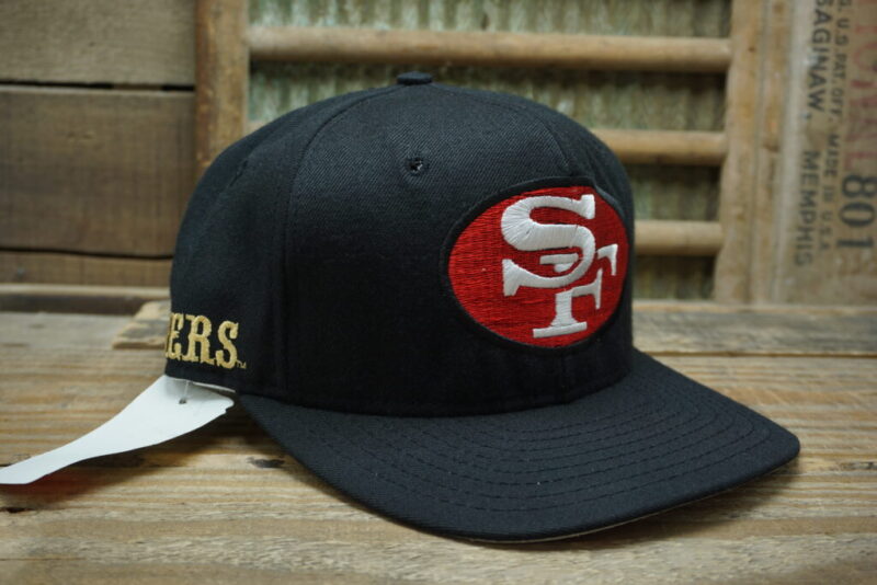 Vintage NFL San Francisco 49ers Snapback Trucker Hat Cap Pro Line AJD Made In USA