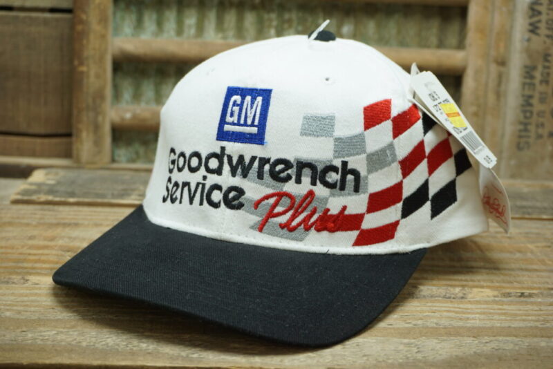 Vintage GM Goodwrench Service Plus Nascar Dale Earnhardt Sr 3 Snapback Trucker Hat Cap Chase Authentics Nutmug