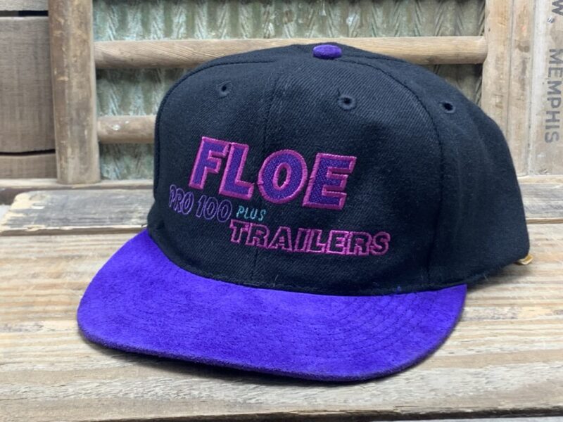 Vintage Floe Pro 100 plus Trailers Snapback Trucker Hat Cap Wool
