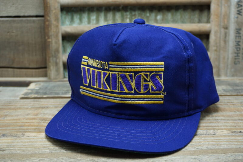 Vintage Minnesota Vikings Snapback Trucker Hat Cap Drew Pearson Headwear YoungAn