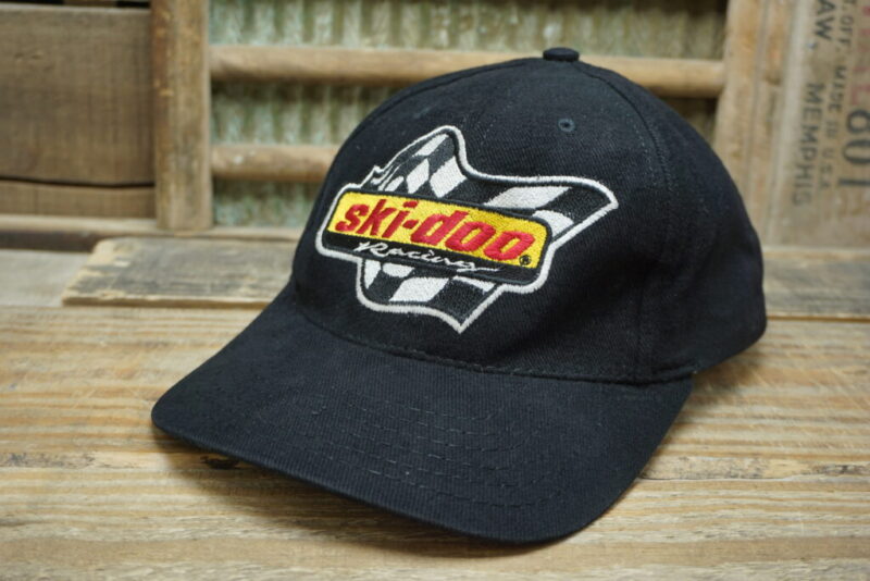 Vintage Ski-Doo Racing Hat Snapback Trucker Hat Cap Made in USA SnoGear