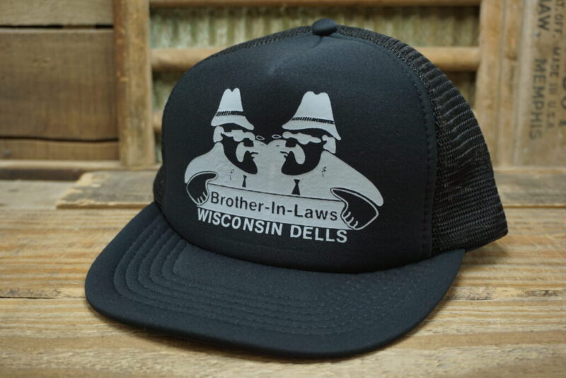 Vintage Brother-In-Laws Wisconsin Dells Mesh Snapback Trucker Hat Cap Made in Taiwan R.O.C.