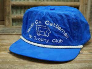Hardin Co. Cattlemen 1991 Trophy Club Checkered Rope Hat