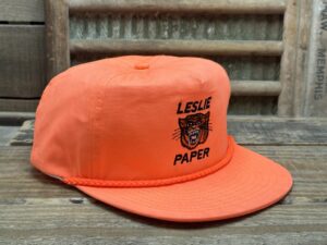 Leslie Paper Tiger Embroidered Rope Hat