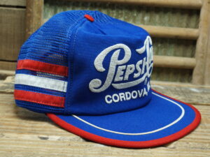 Pepsi-Cola Pepsi Cordova Arkansas AK 3 Stripes Trucker Hat