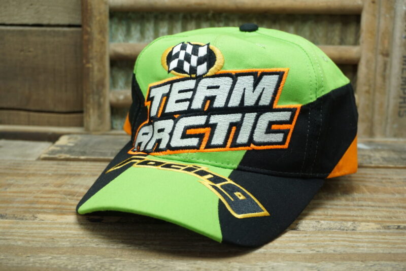 Vintage Team Arctic Cat Racing Motorsports 1 Snapback Trucker Hat Cap American Needle Made in Bangladesh