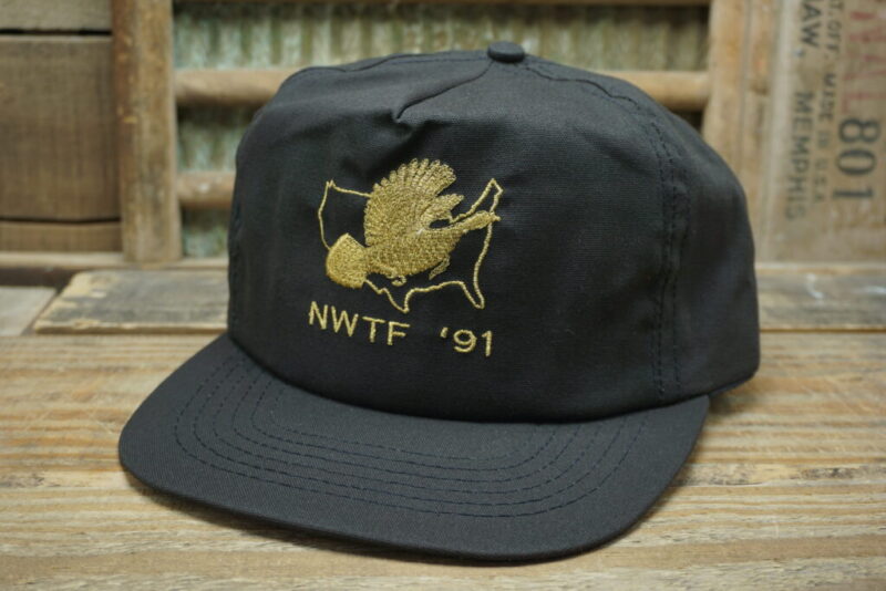 Vintage NWTF 1991 The National Wild Turkey Federation Snapback Trucker Hat Cap AmeriCap Made in USA