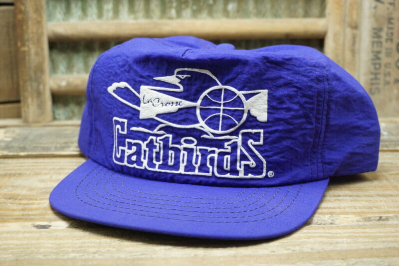Vintage La Crosse Catbirds Wisconsin Basketball Snapback Trucker Hat Cap Spartan Promotion Group Made in USA