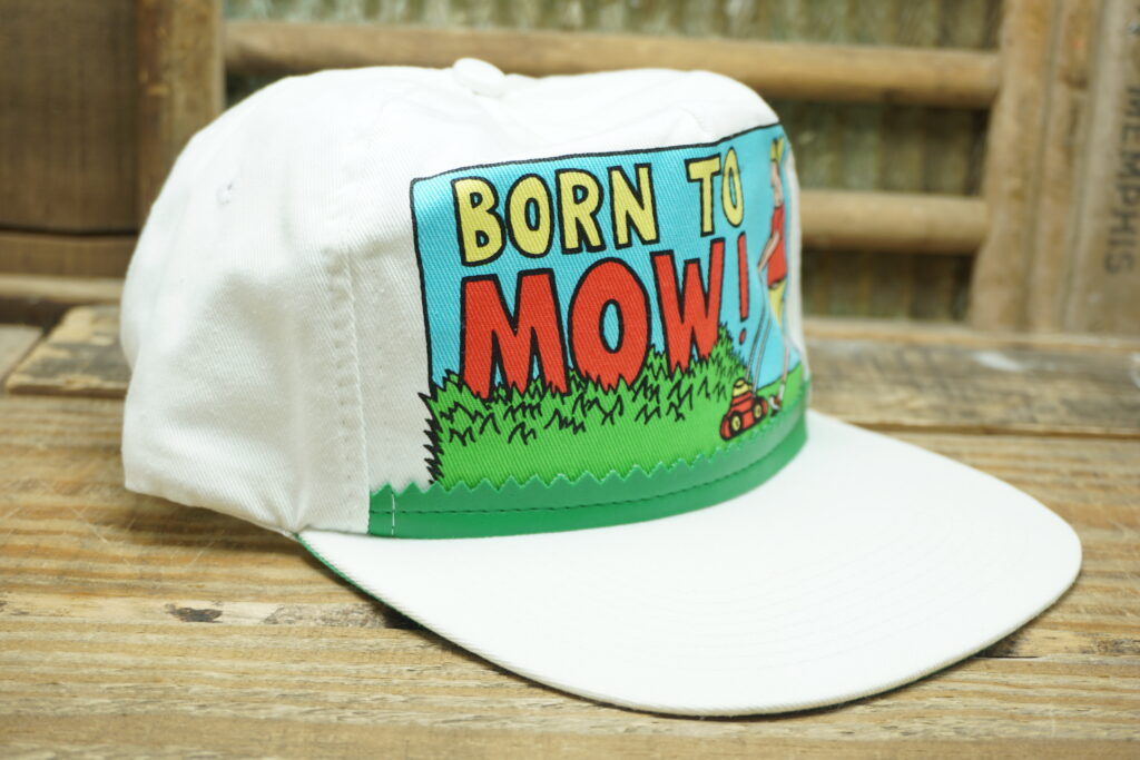 Born to MOW! Lawn Mowing Hat - Vintage Snapback Warehouse %