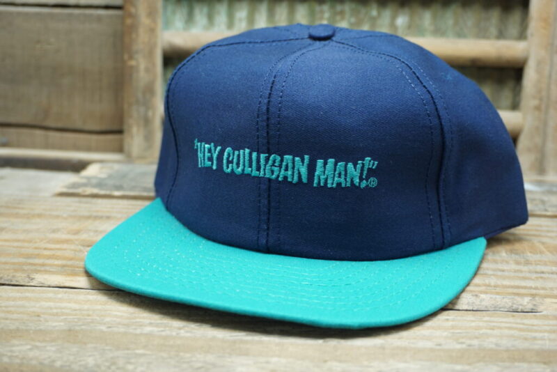 Vintage Culligan "Hey Culligan Man!" Two Tone Snapback Trucker Hat Cap Louisville MFG CO Made in USA