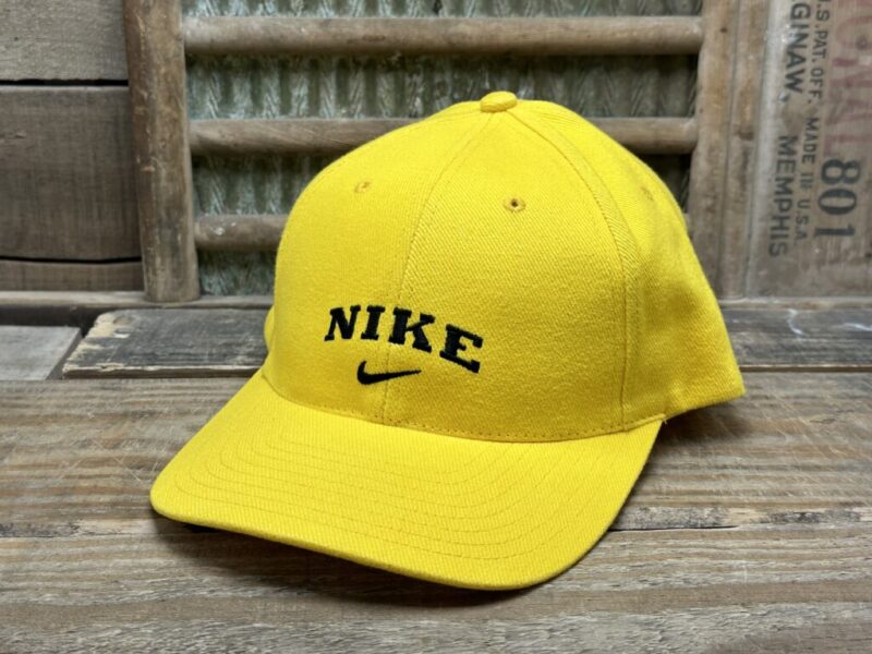 Vintage Nike Swoosh 2001 With tags Strapback Trucker Hat Cap Made in Taiwan