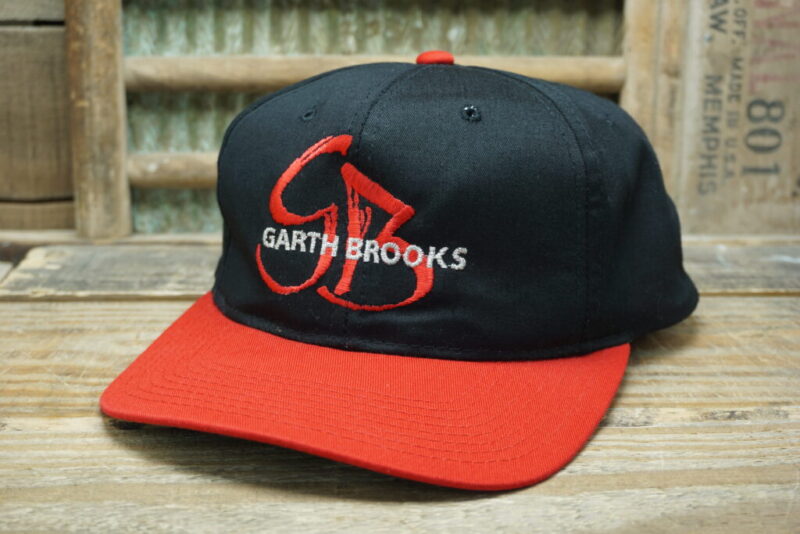 Vintage Garth Brooks Tour Snapback Trucker Hat Cap Yupoong Made in Dominican Republic