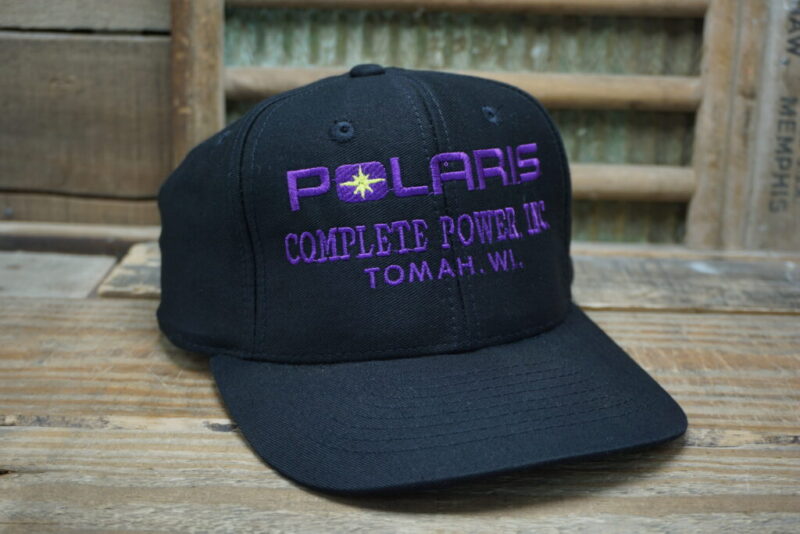 Vintage Polaris Compete Power INC Tomah Wisconsin WI Snapback Cap Hat Mohr's Made in Bangladesh