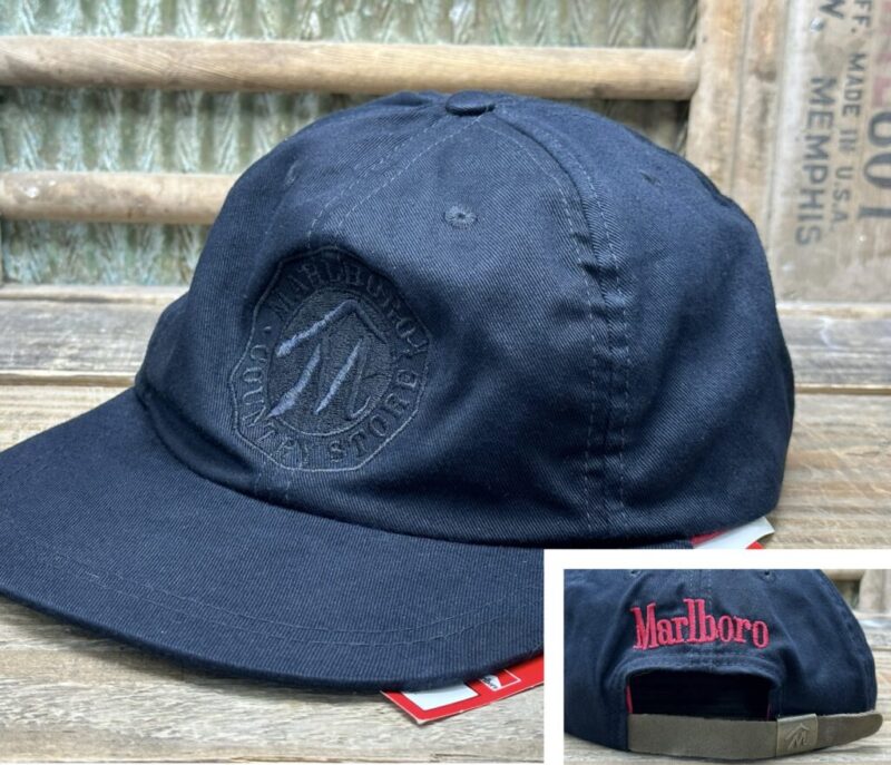 Vintage Marlboro Country Store Strapback Cap Hat with Tags Made in Taiwan