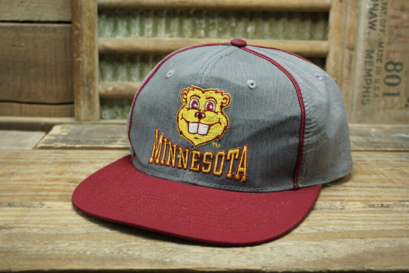 Vintage Minnesota Golden Gophers University Trucker Hat Cap Front Row