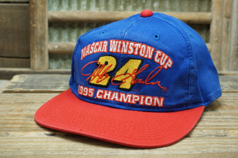 Vintage Nascar Winston Cup 1995 Champion Jeff Gordon 24 Mesh Trucker Hat Cap Chase Racewear