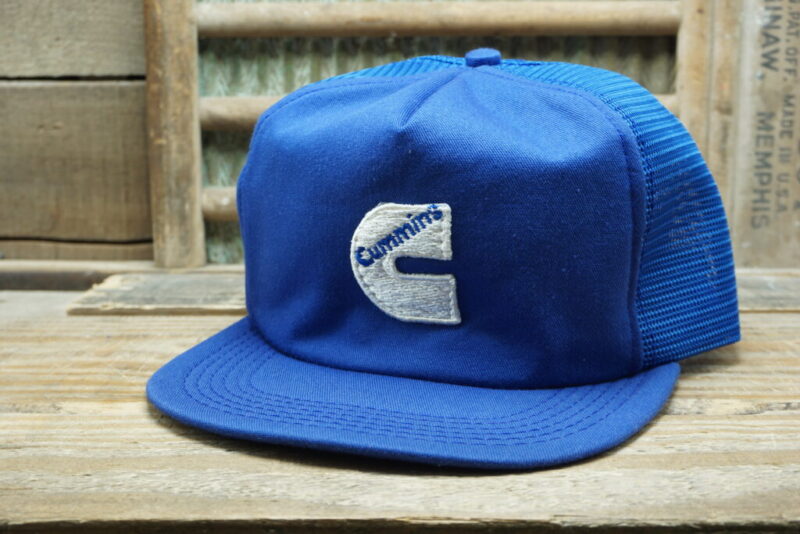 Vintage Cummins Patch Mesh Snapback Trucker Hat Cap Made in USA