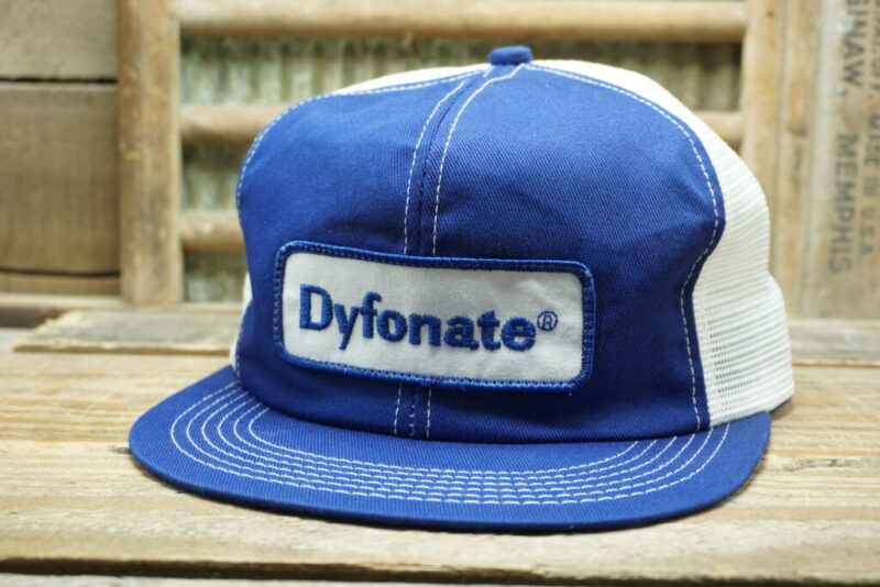 Vintage Dyfonate Mesh Patch Snapback Trucker Hat Cap K Brand Made in USA