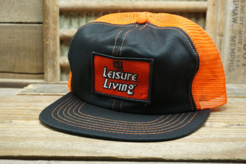 Vintage Our Own Leisure Living Mesh Patch Snapback Trucker Hat Cap Swingster Made in USA