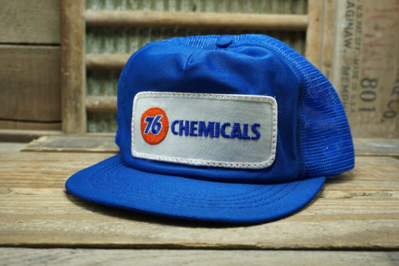 Vintage 76 Chemicals Patch Mesh Trucker Hat Cap Made in USA