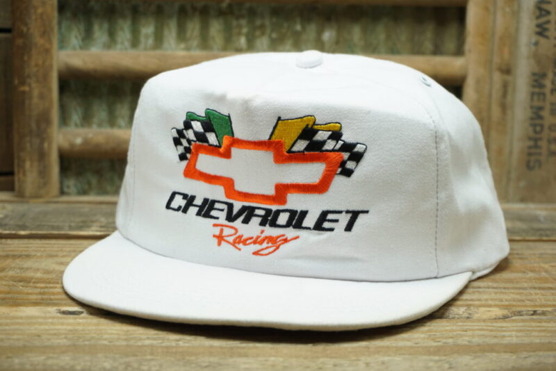 Vintage Chevrolet Racing Mesh Trucker Hat Cap Sports Image Made in USA