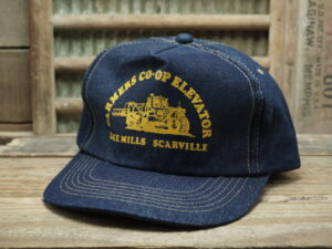 Farmers CO-OP Elevator Lake Mills Scarville Denim Hat