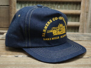 Farmers CO-OP Elevator Lake Mills Scarville Denim Hat