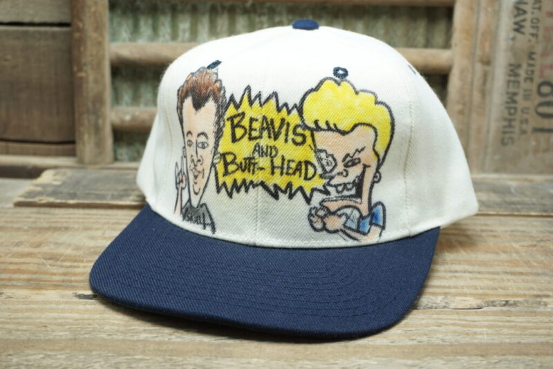 Vintage Beavis And Butt-Head Mike Judge Snapback Trucker Hat Cap Wool Cap Boy Seoul Made In Korea