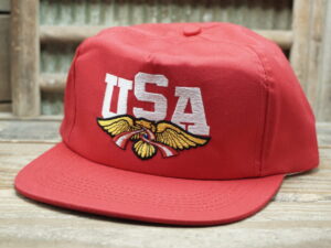 USA Gold Eagle American Flag Hat