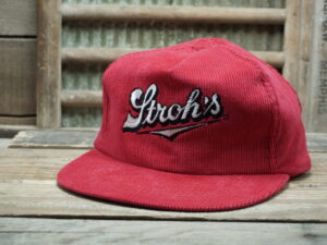 Stroh’s Beer Corduroy Hat