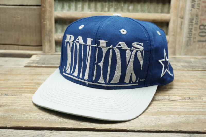 Vintage NFL Dallas Cowboys Football Snapback Trucker Hat Cap LOGO 7 Made In Philippines