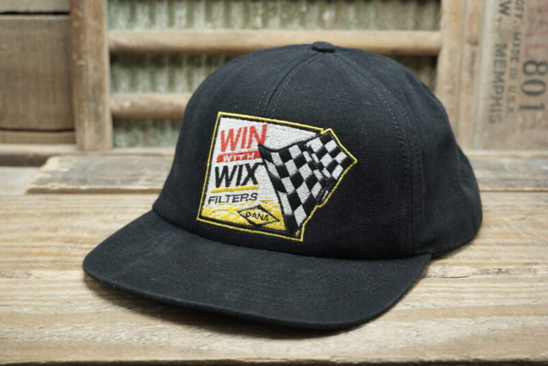 Vintage Win With WIX Filters Racing DANA Snapback Trucker Hat Cap Made in USA