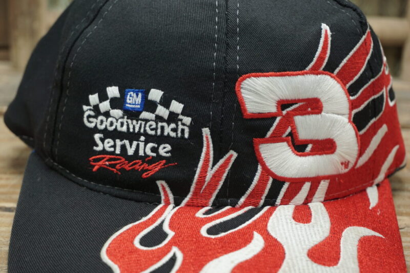 GM Goodwrench Service Racing Nascar Dale Earnhardt Flames Hat - Image 3