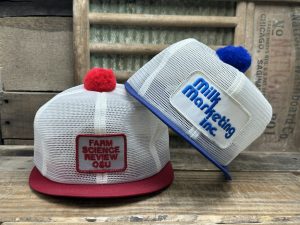 Milk Marketing INC Farm science review OSU short bill Pom Pom Hats