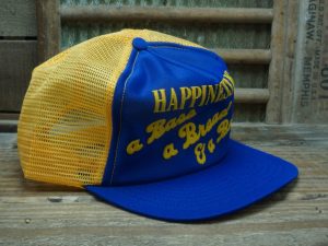 Happiness Is a Bass a Broad & a Beer Trucker Hat