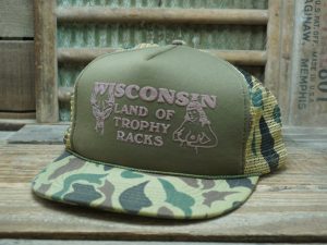 Wisconsin Land of Trophy Racks Rope Trucker Hat
