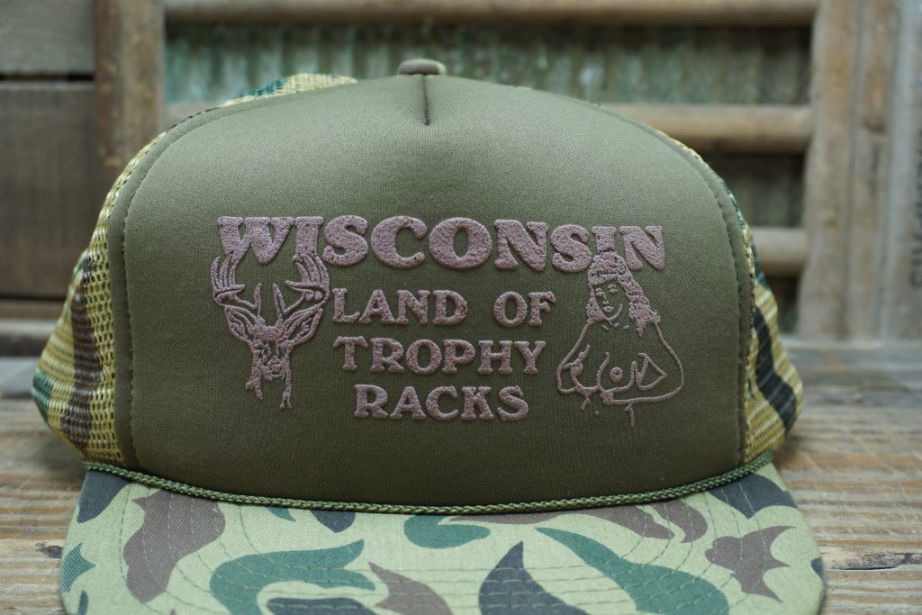 Wisconsin Land of Trophy Racks Rope Trucker Hat - Image 2